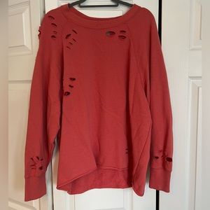 Terry Cloth Textured Crew Neck